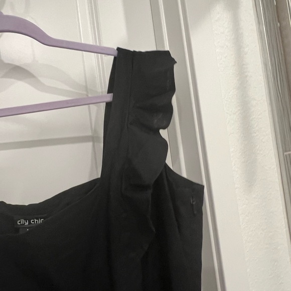 NWT frill midi little black dress. - Picture 4 of 7